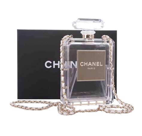 chanel clear perfume bottle bag|knock off Chanel chance perfume.